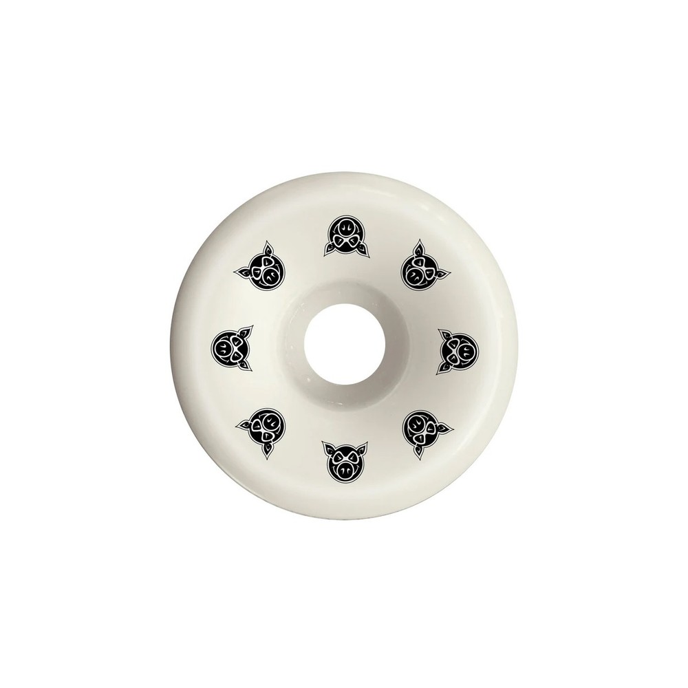 Pig Skateboard Wheels 54mm Conical 99A White