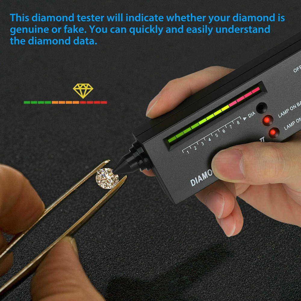 Testing Tool Kit Portable Diamond Tester Selector Illuminated Jewelry Gemstone