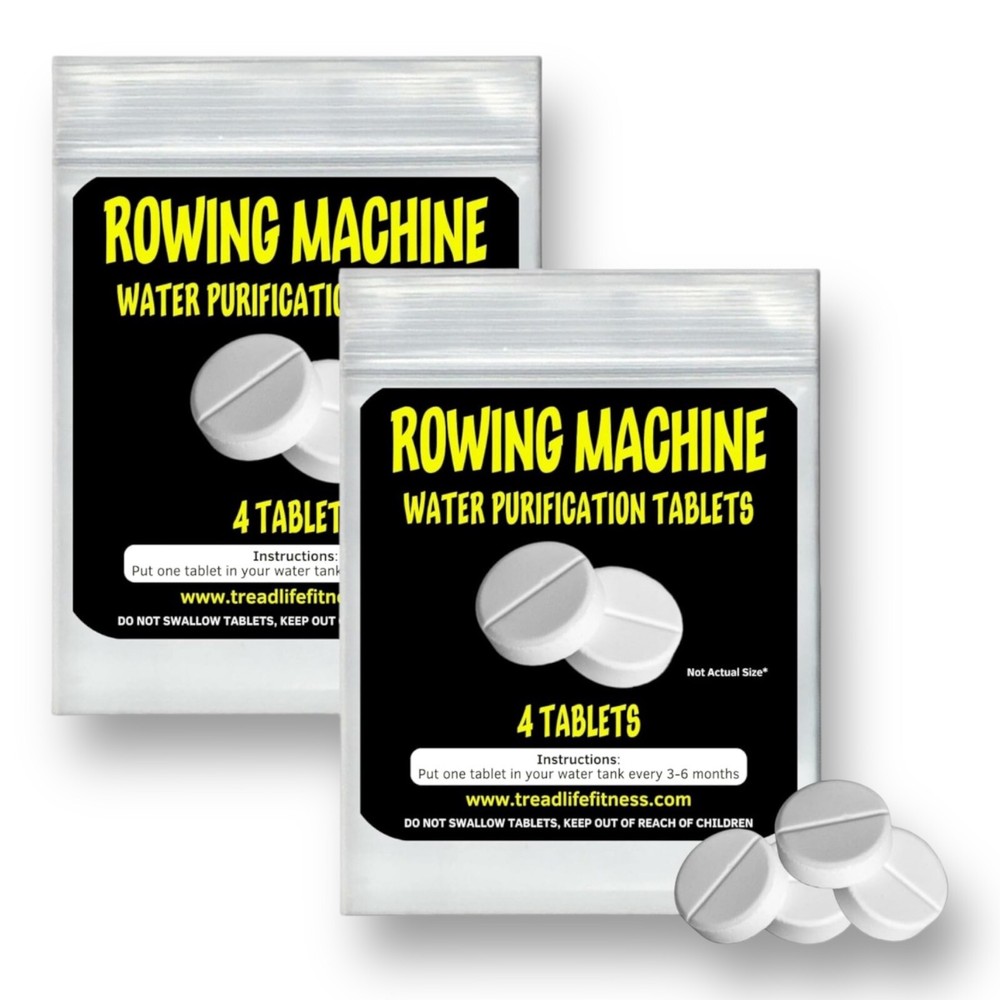 2 x Rowing Machine Water Purification Rower Tank Cleaner (4 Tablets ea pack)