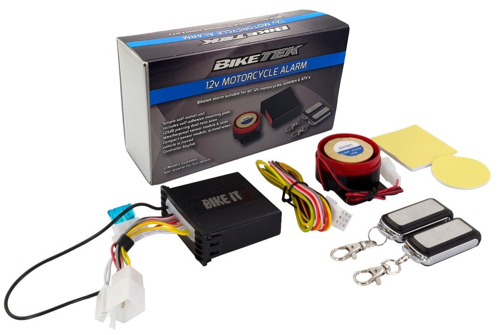 12V 125dB Remote Motorcycle Alarm Waterproof Sensor Vehicle Finder Function