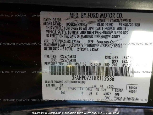 Engine ECM Electronic Control Module 2.3L Automatic Fits 07-09 FUSION 1849715