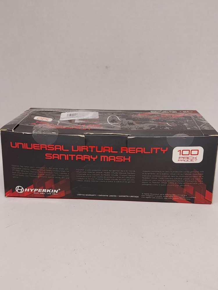 Hyperkin Universal Virtual Reality VR Black Sanitary Mask - 100 Count