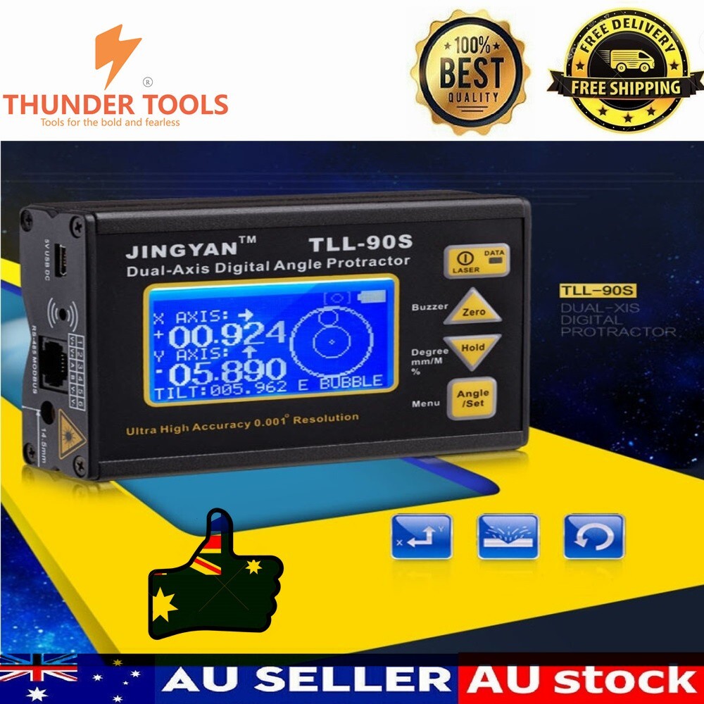 Thunder Tools TLL-90S Super High Precision Angle Meter Professional Dual-axis