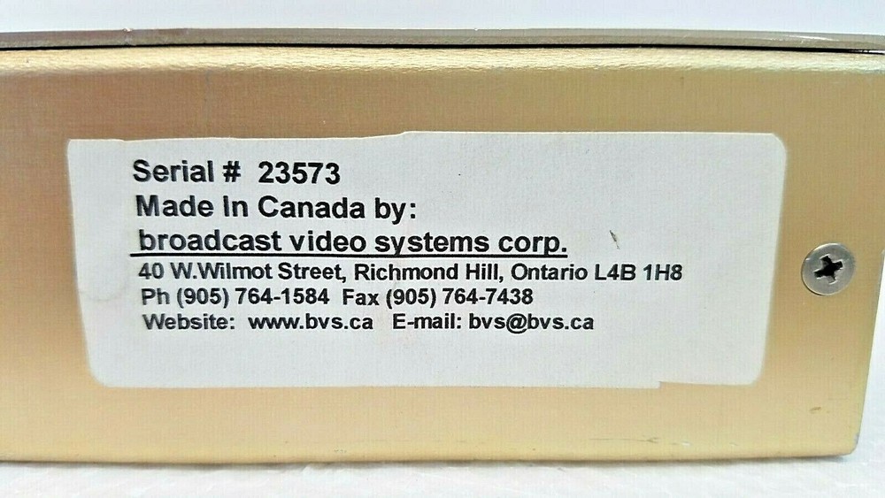 BVS Corp Masterkey Analog Downstream Linear Keyer