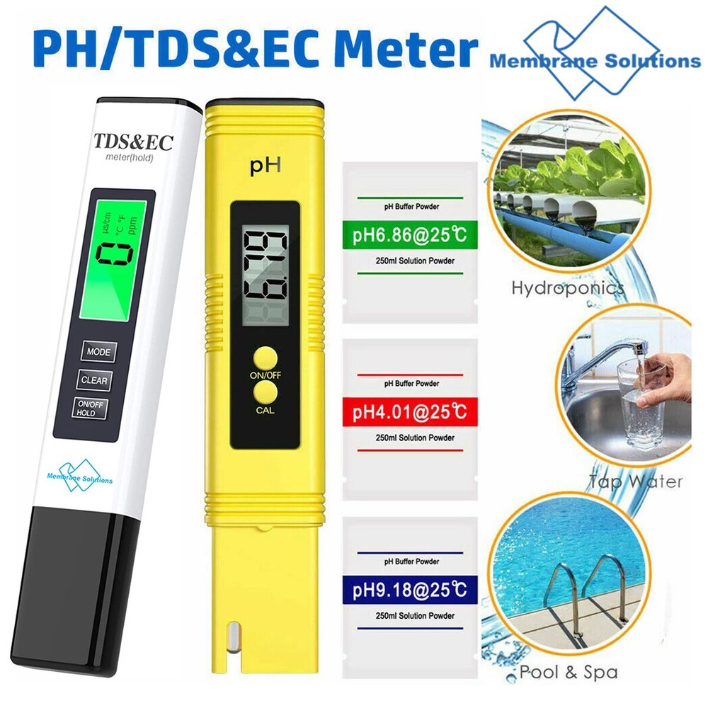 Digital TDS/pH testing Meter Pen Type pH Meter for Hydroponics,Household Water