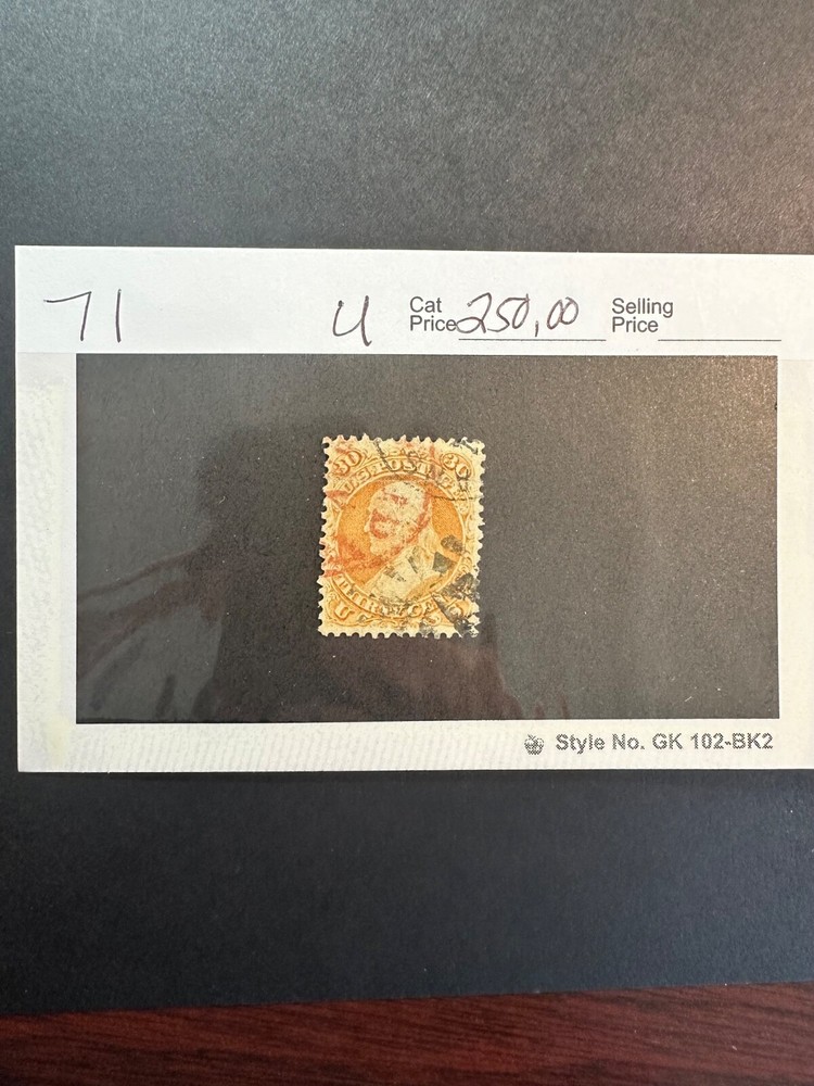 Scott # 71    2024 Scott Catalogue Value $250.00