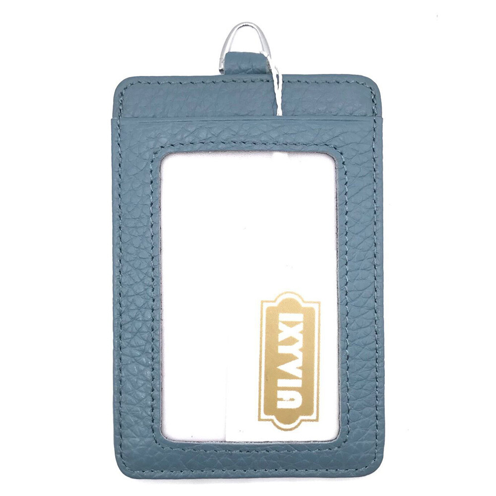 IXYVIA Leather Snap ID Case - Light Blue