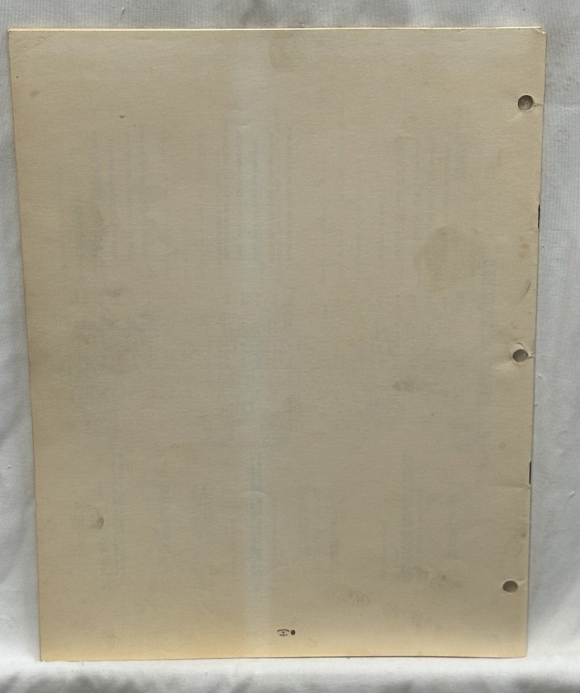 ORIGINAL-WILLIAMS-THUNDERBIRD-INSTRUCTION MANUAL