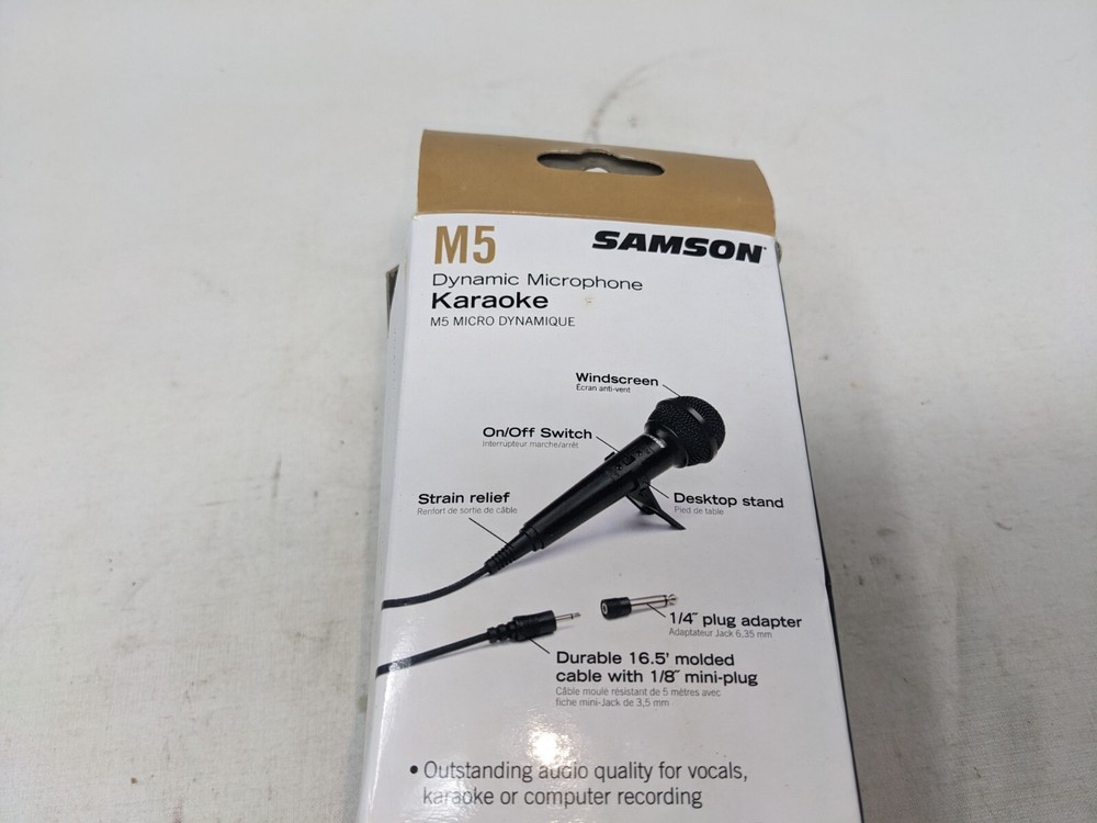 BRAND NEW! Samson Karaoke Dynamic Microphone M5 (85)