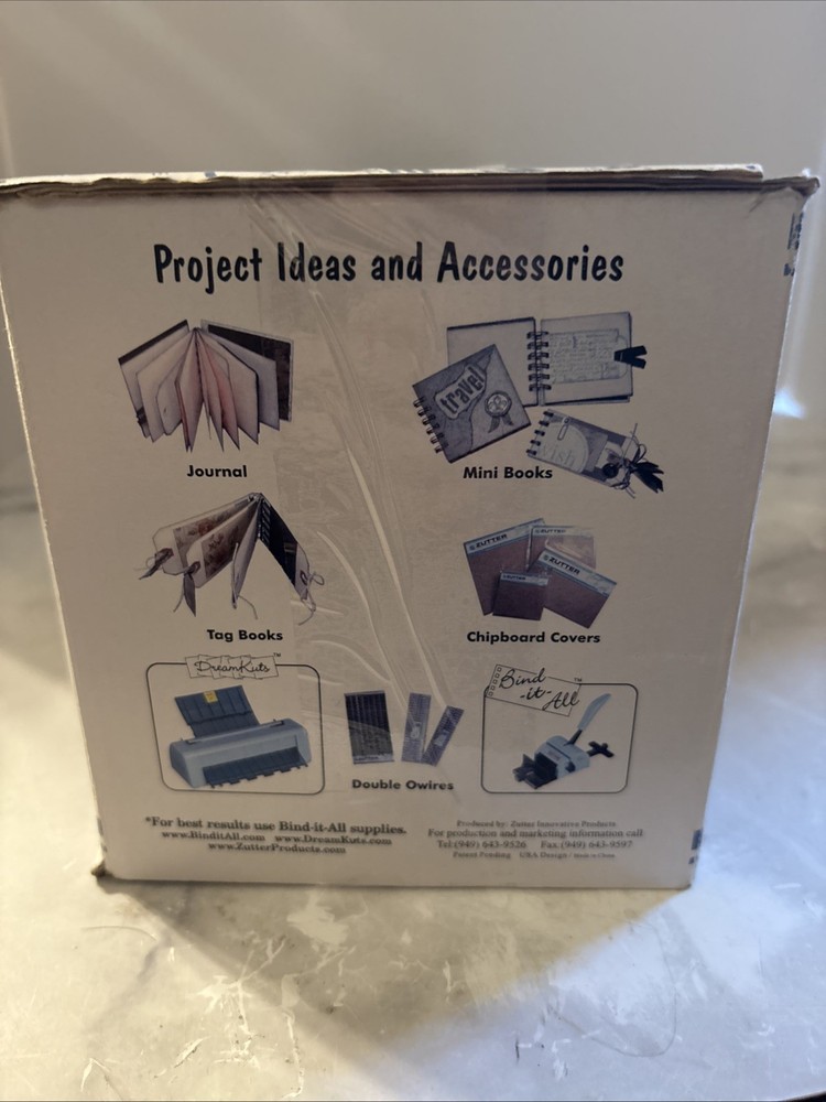 ZUTTER Innovative Products Bind It All Personal Binding System Blue Scrapbook