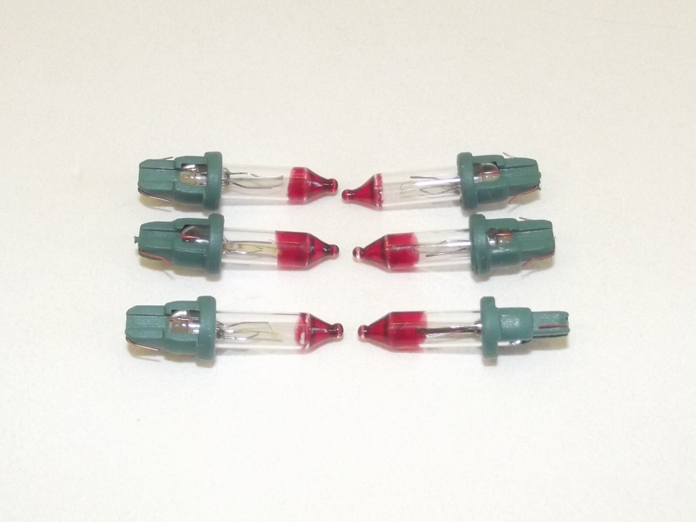 6 Style D Mini Bulb Flashers Christmas Tree Lights Replacement Bulbs 2.5 V .425