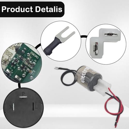 2-Pack 2-Pin LED Flasher Relay with Ground Wire & Connector Pigtail Harness -