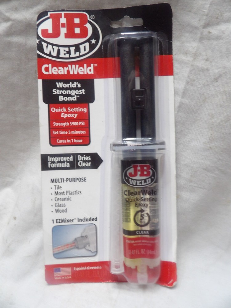 J-B Weld ClearWeld Quick-Setting Epoxy 50114H