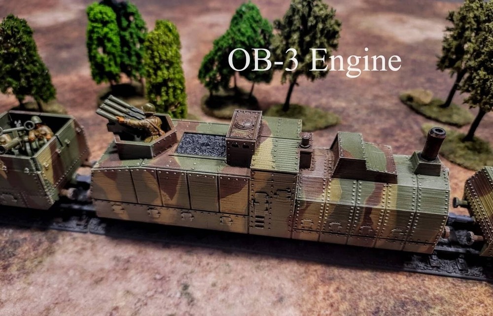 Soviet Armored Train w/tracks 20mm 1/72