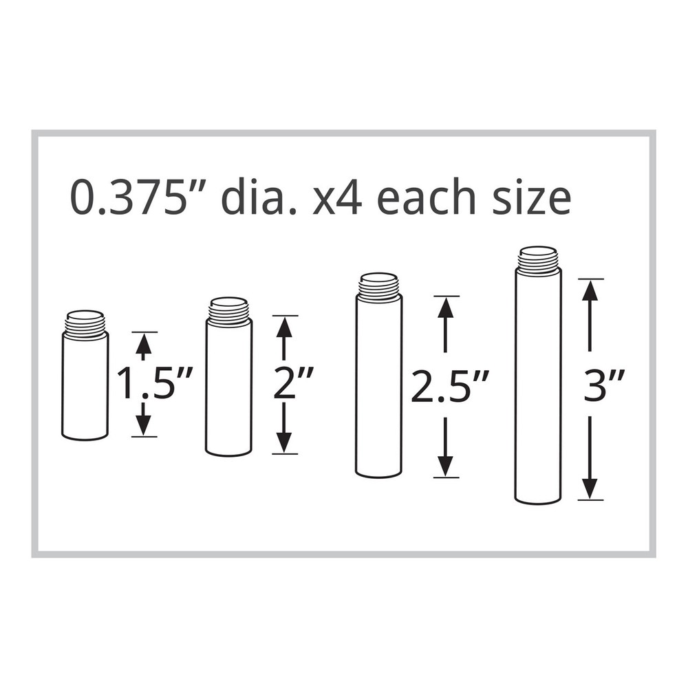 Azar Displays 4-Piece Acrylic Square Riser Set