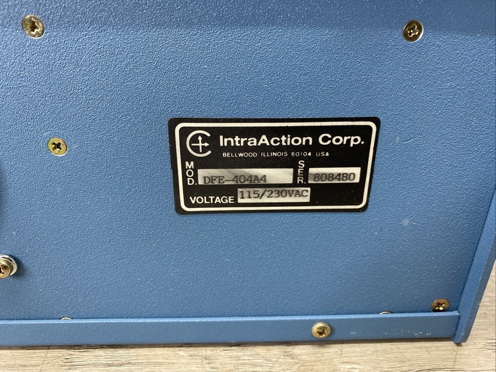 IntraAction DFE-404A4 Model DFE Dual Channel Frequency Synthesizer *Tested Read*