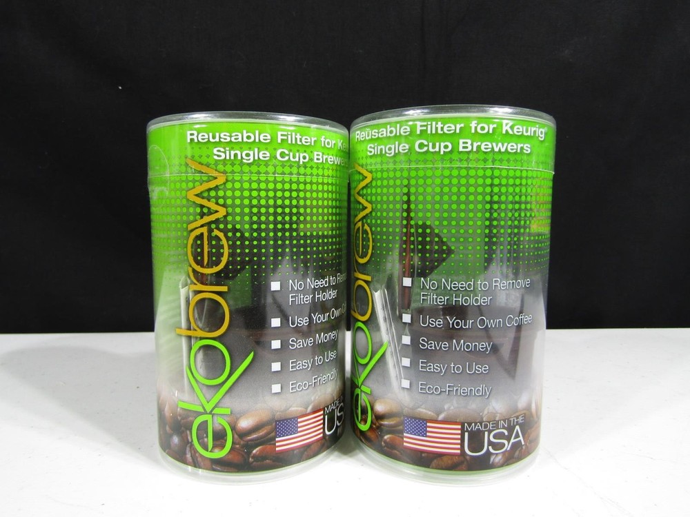 2 Pack Ekobrew Reusable Filter For Keurig Single Cup Brewers