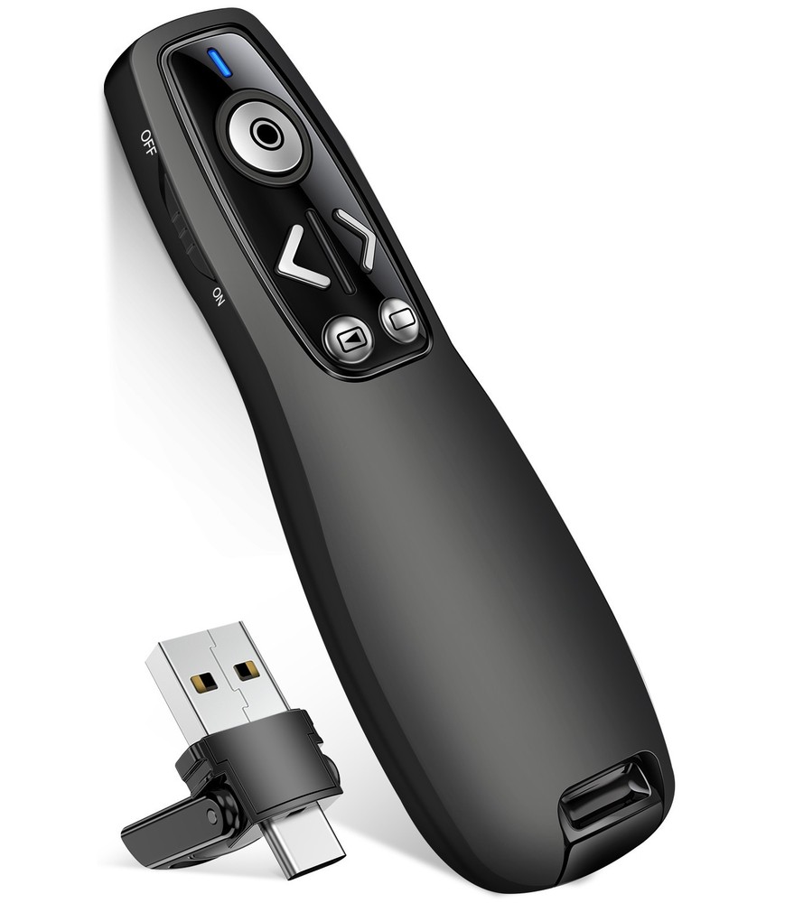 RF 2.4 GHz Presentation Clicker Wireless Presenter USB Powerpoint Clicker Remote