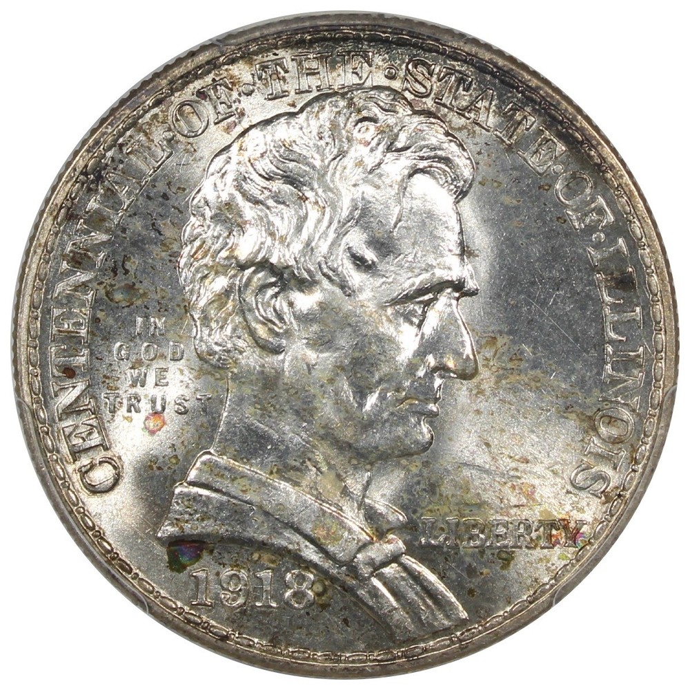 1918 Lincoln Commemorative Half Dollar PCGS MS64 50C