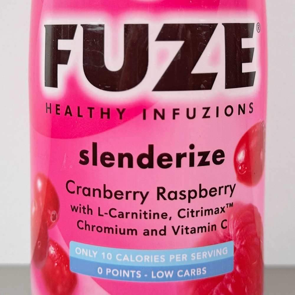 Fuze Collectible Bottle - Cran Raspberry Slenderize (Empty) Vintage Bottle 2000s
