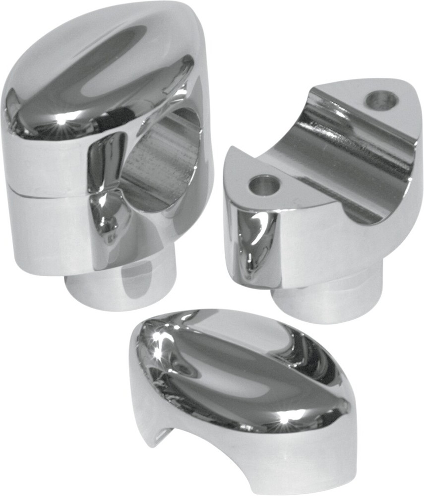 LA Choppers Hefty Mohawk Chrome Riser for 1-1/4in. Handlebars LA-7404-01