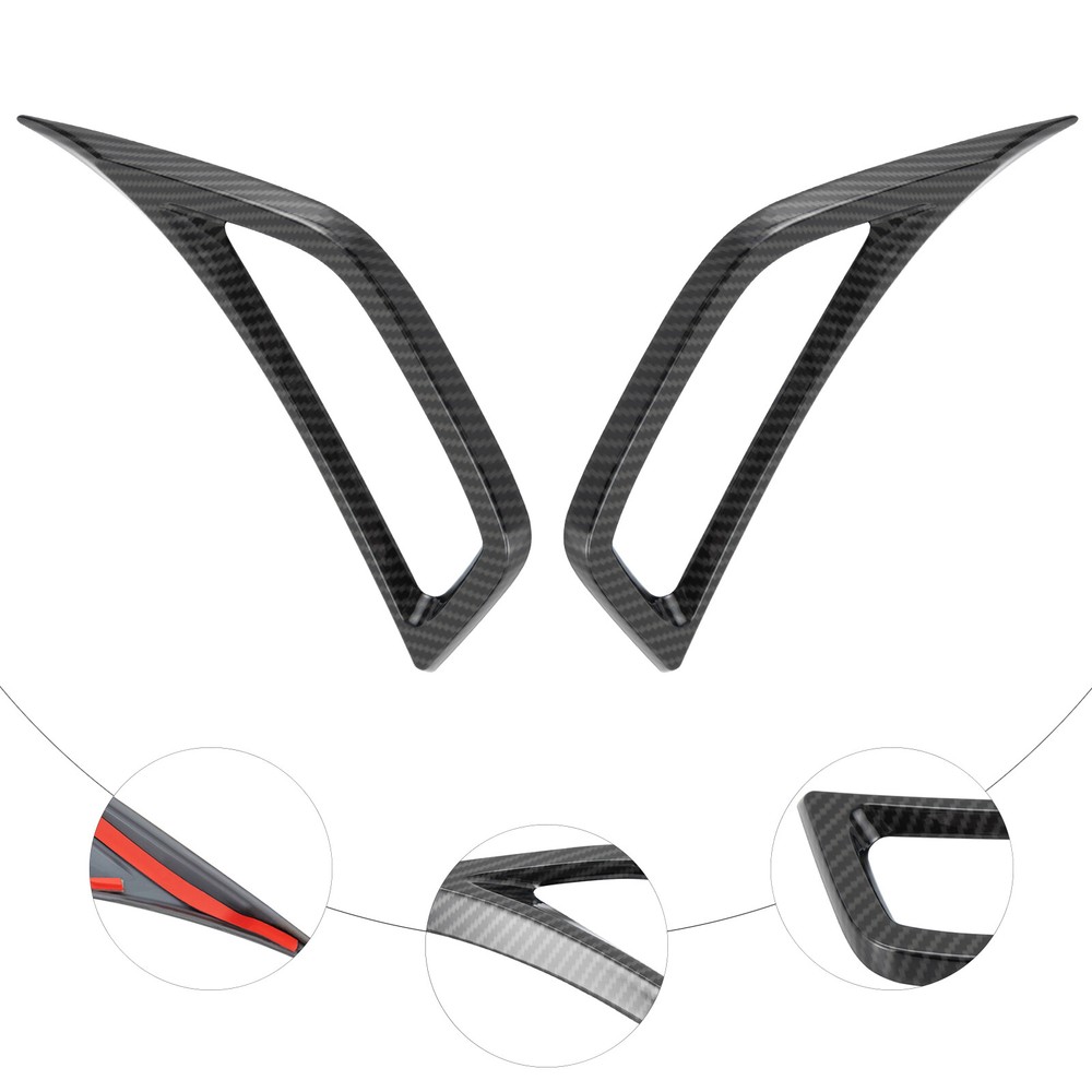 Carbon Fiber Air Vent Outlet Cover Trims for Jeep Wrangler JL JT (2018+)