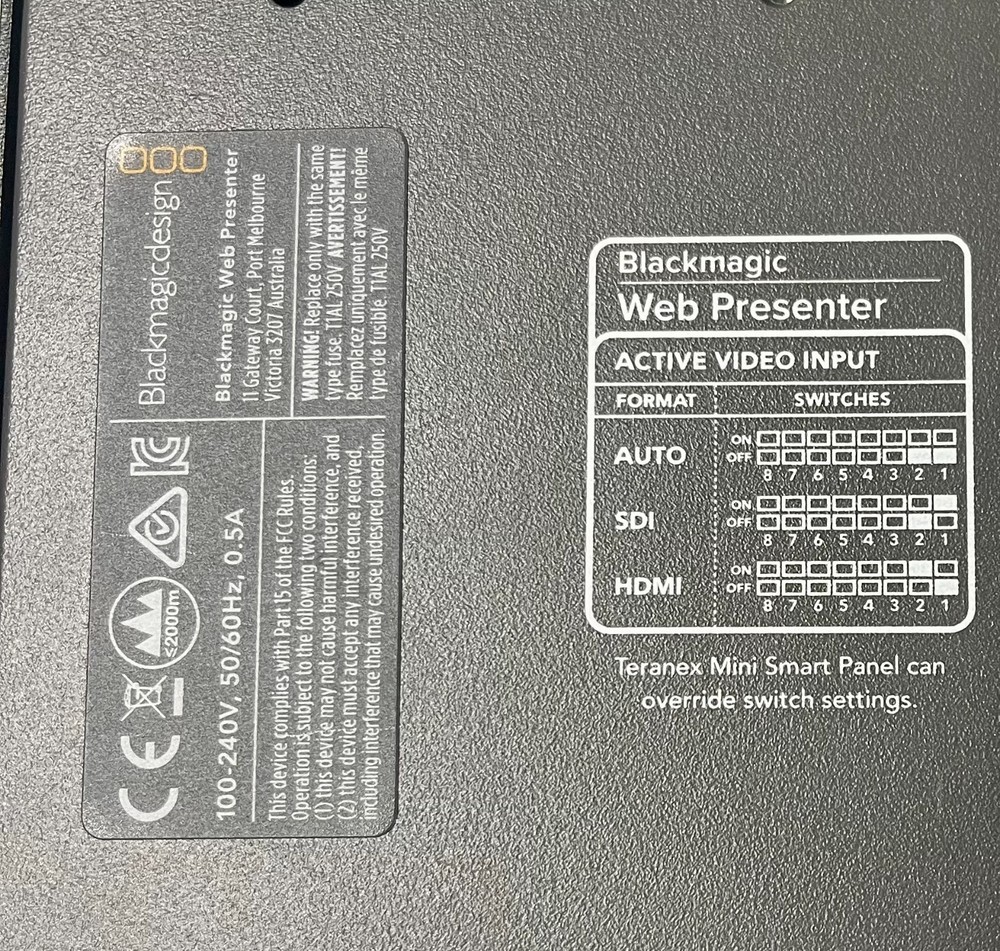 Blackmagic Web Presenter - Blackmagic Design