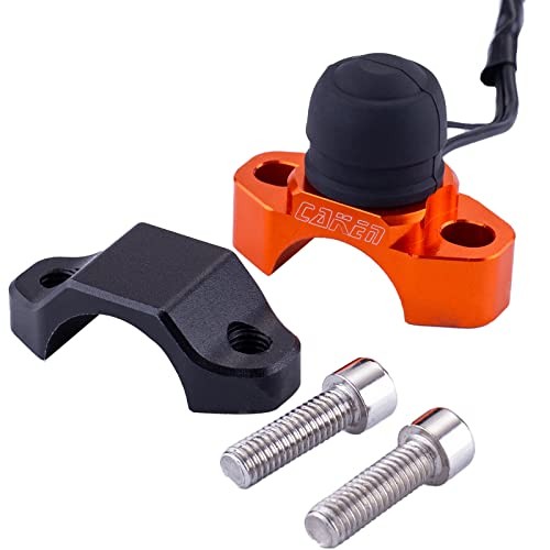 CNC Motorcycle ATV Water Proof Engine Start Stop Kill Switch Button for Orange