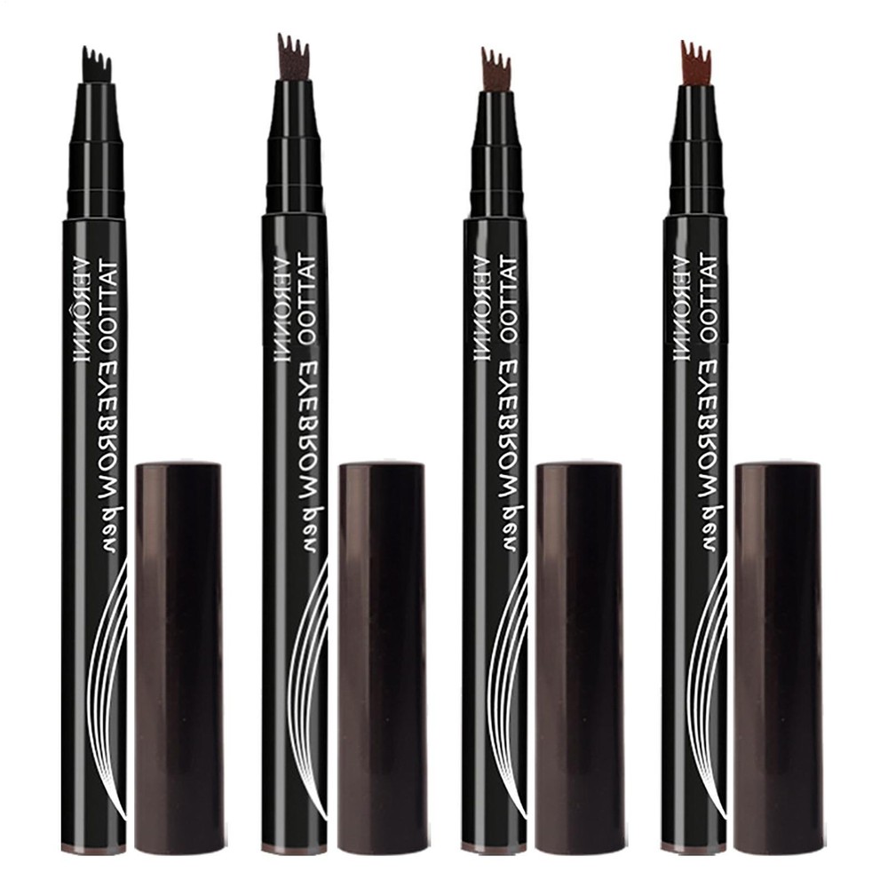 4 Points Eyebrow Tattoo Pen Waterproof Fork Tip Patented Microblading Makeup Ink