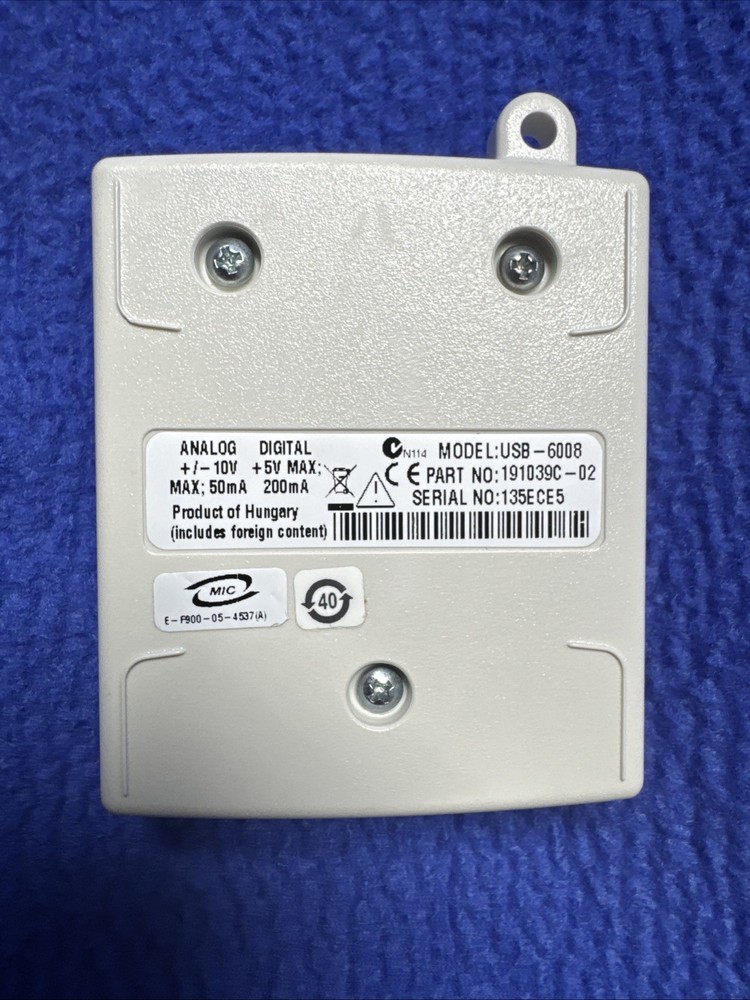 National Instruments NI Data Acquisition Card USB-6008