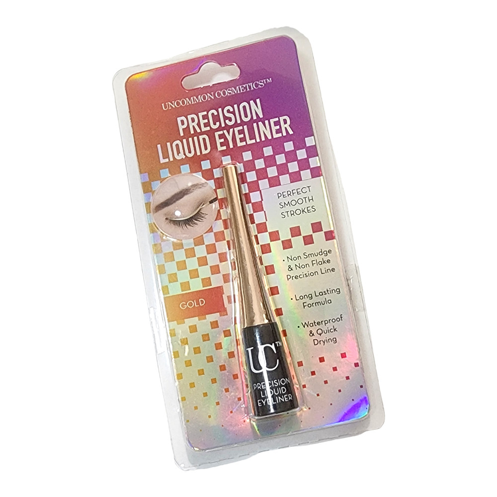 UNCOMMON COSMETICS SILVER PRECISION LIQUID EYELINER NO SMUDGE SMOOTH STROKE