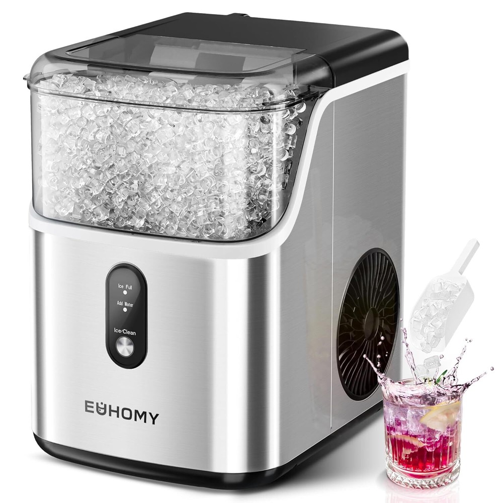 Nugget Ice Makers Countertop,Pebble Ice Maker Machine with 35lbs/24H USE For APT