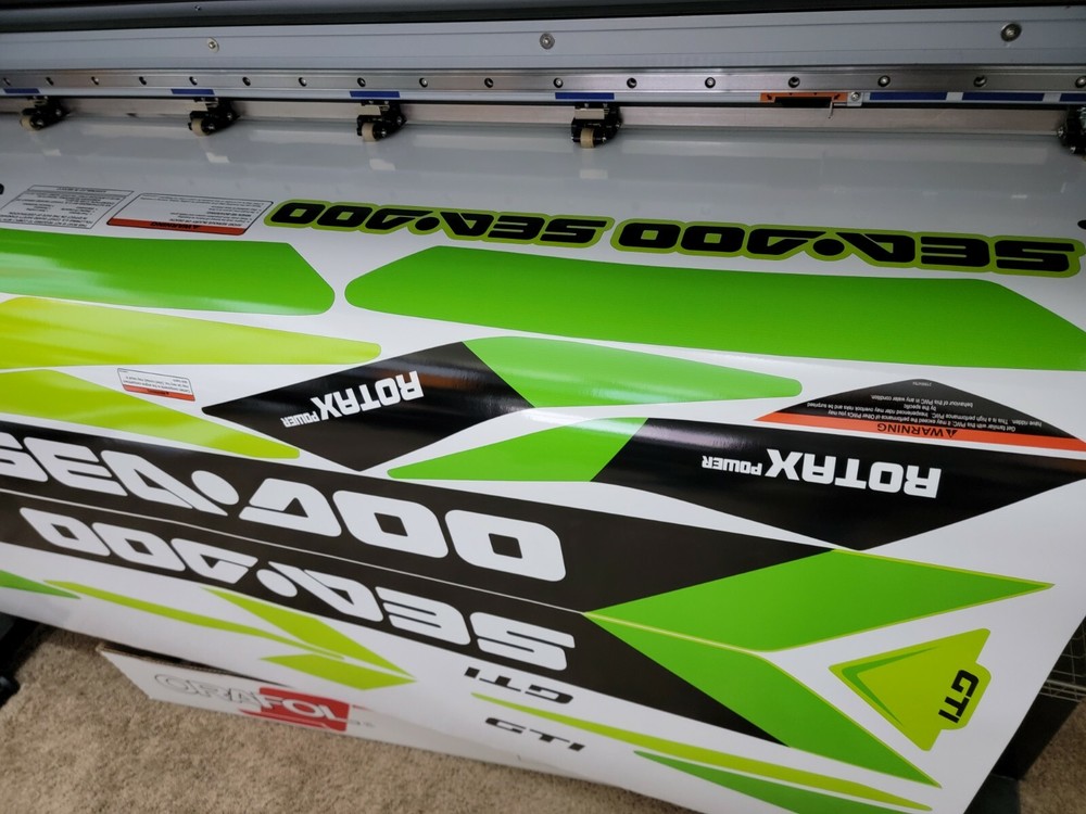 SEADOO GTI 2019 Graphics / Decal / Sticker GREEN