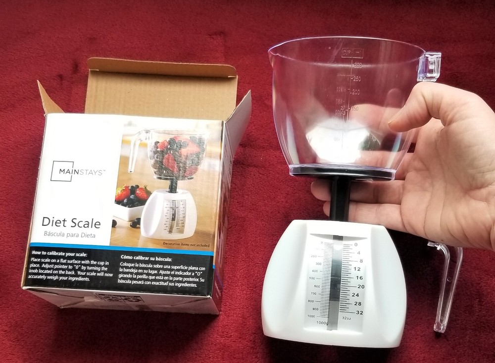 KITCHEN DIET SCALE Practical Light Weight Space Saving and Cute BRAND NEW