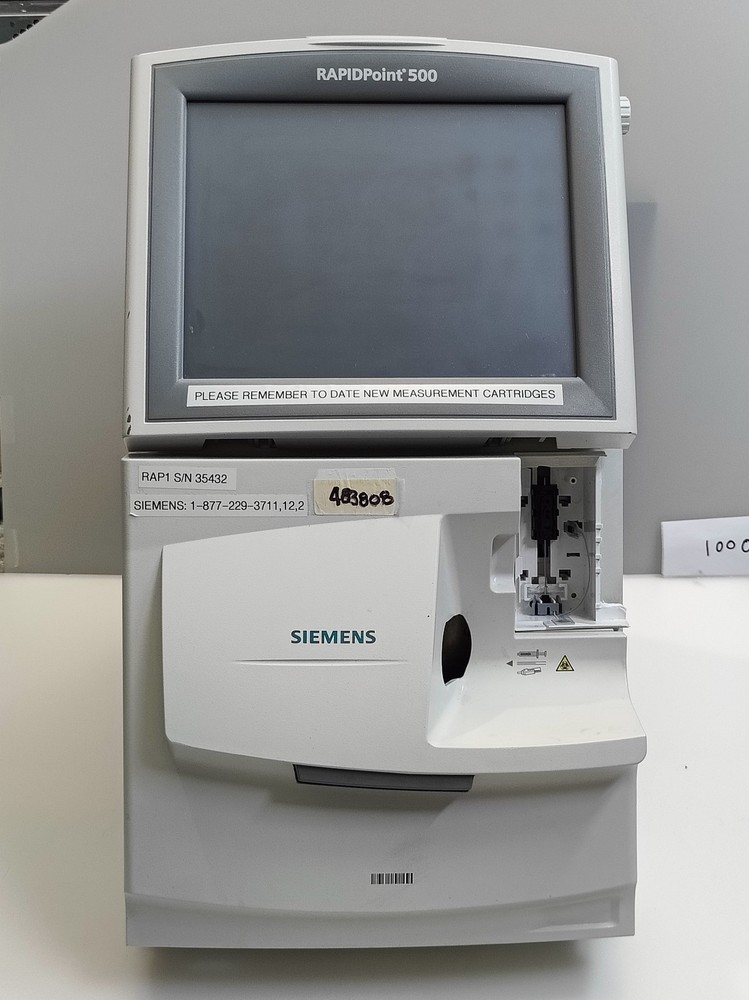 Siemens - RAPIDPoint 500 - Blood Gas Analyzer Bar Code Reader Touchscreen LCD