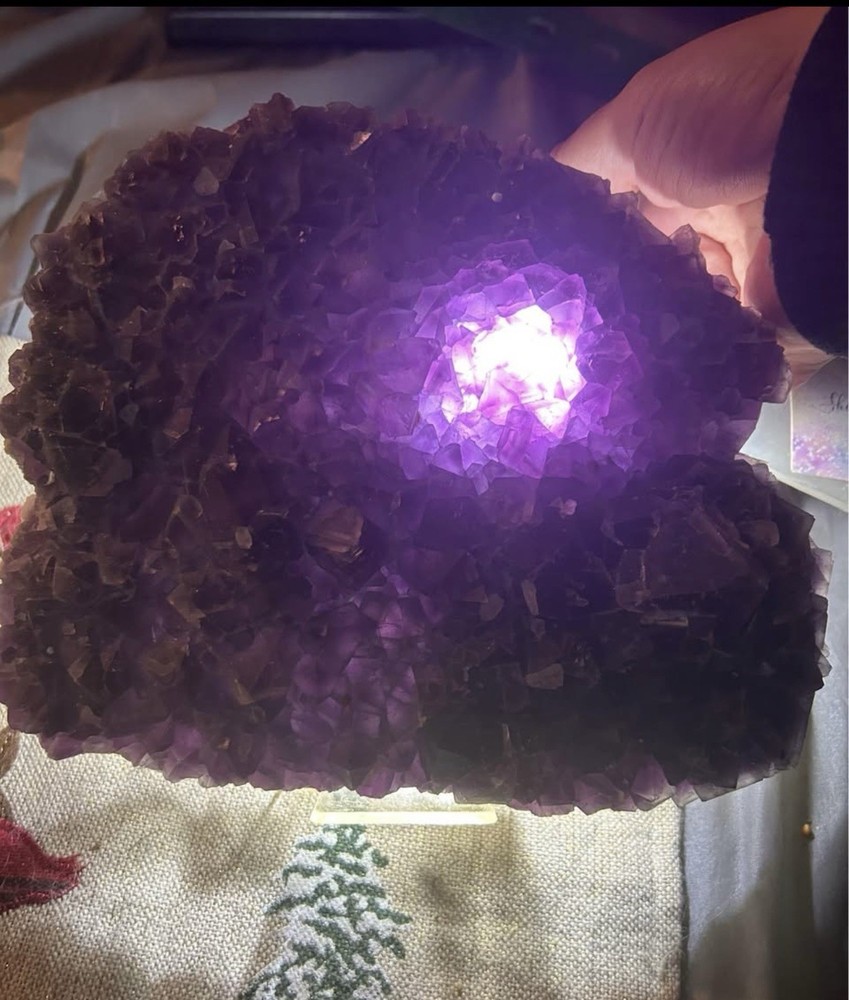 Purple Fluorite Cluster Raw