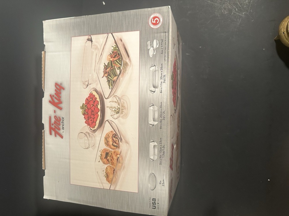 Fire King 10 Piece Bakeware Set New In Box