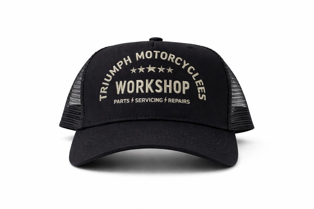 TRIUMPH WORKSHOP TRUCKER CAP color: Navy/bone