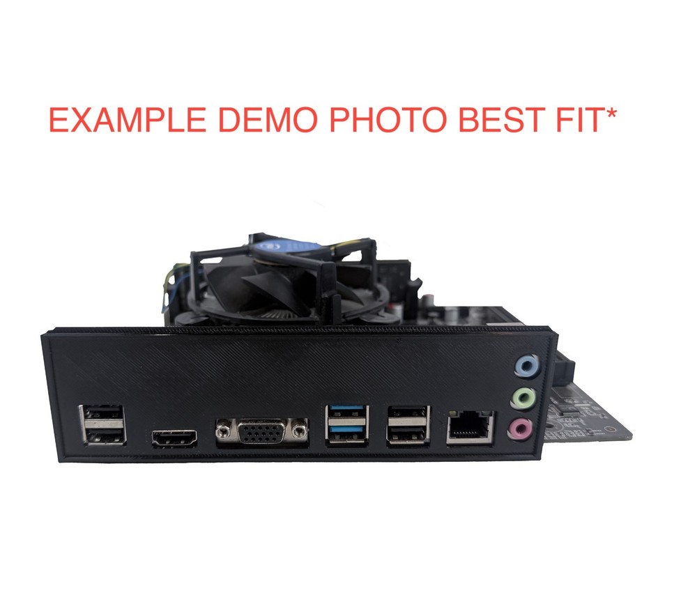Gigabyte B360M DS3H 3D Printed IO Shield Replacement I/O Back Plate for PC Case