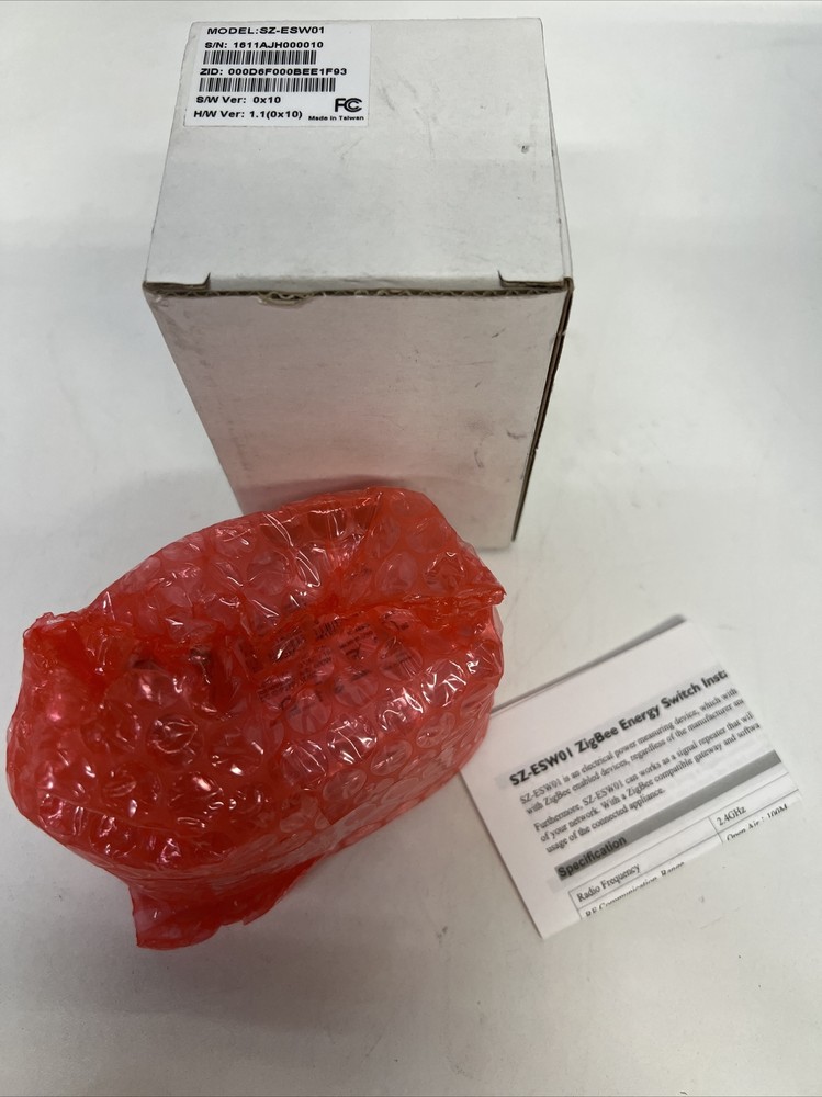 Sercomm SZ-ESW01 Zigbee Energy Switch NEW