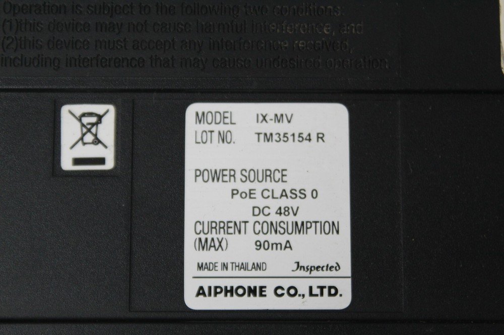 Aiphone IX-MV IP Video Intercom Master Station (Station Only)