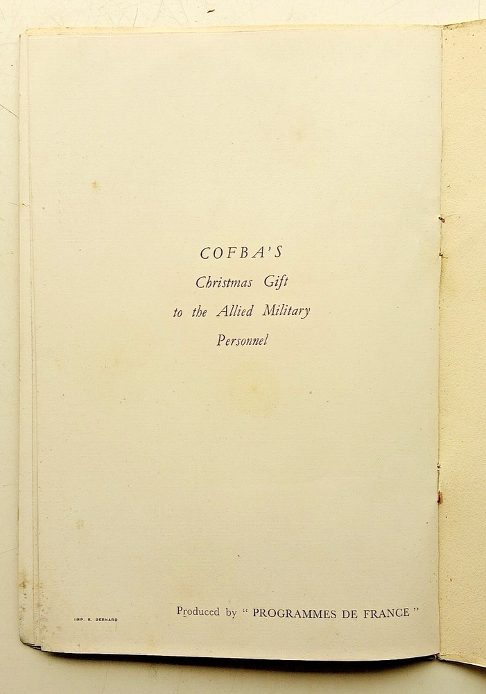 Theatre National de L'Opera de Paris 1945 programme & ticket