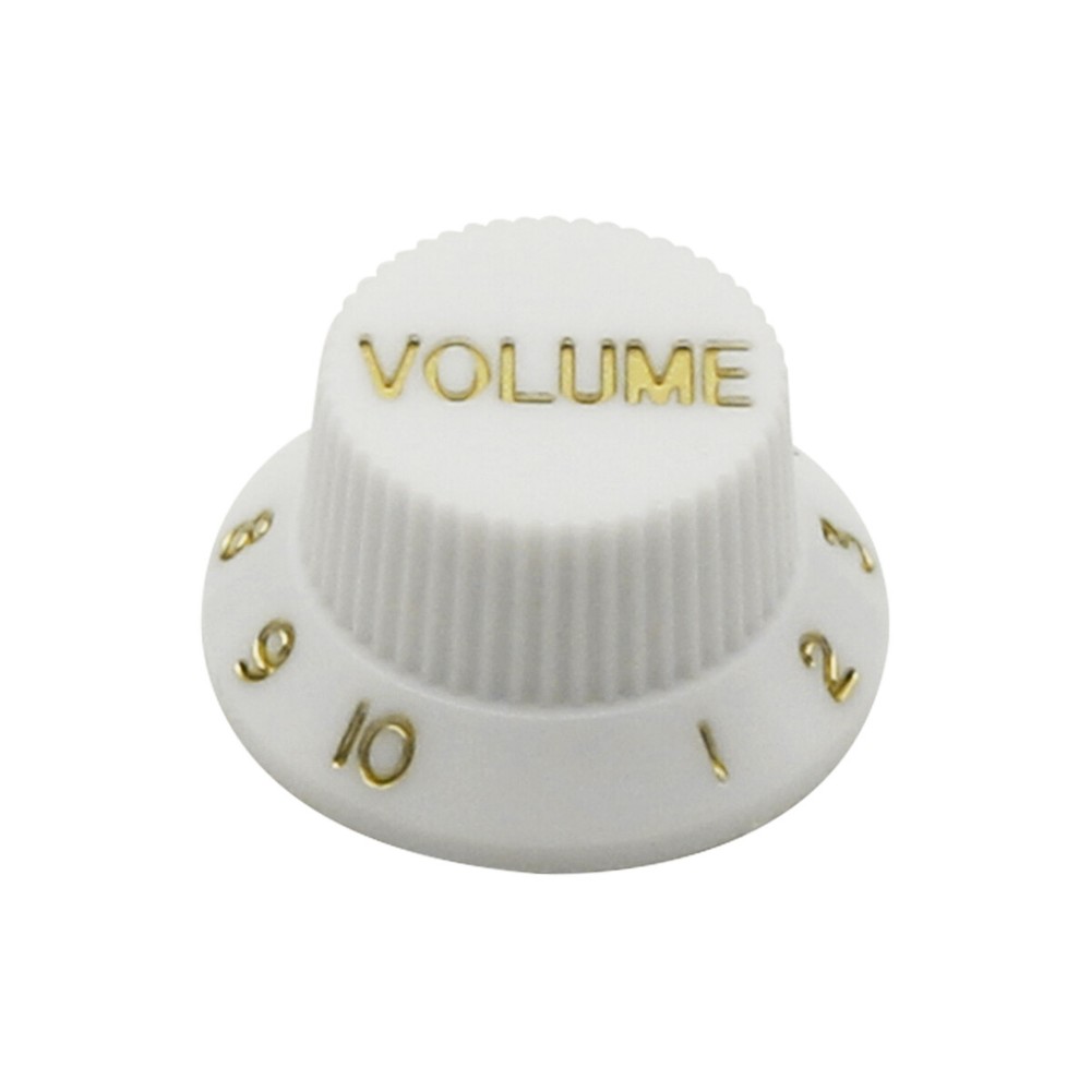 FLEOR Set FD ST Electric Guitar Knobs 2 Tone & 1 Volume Control Knobs White