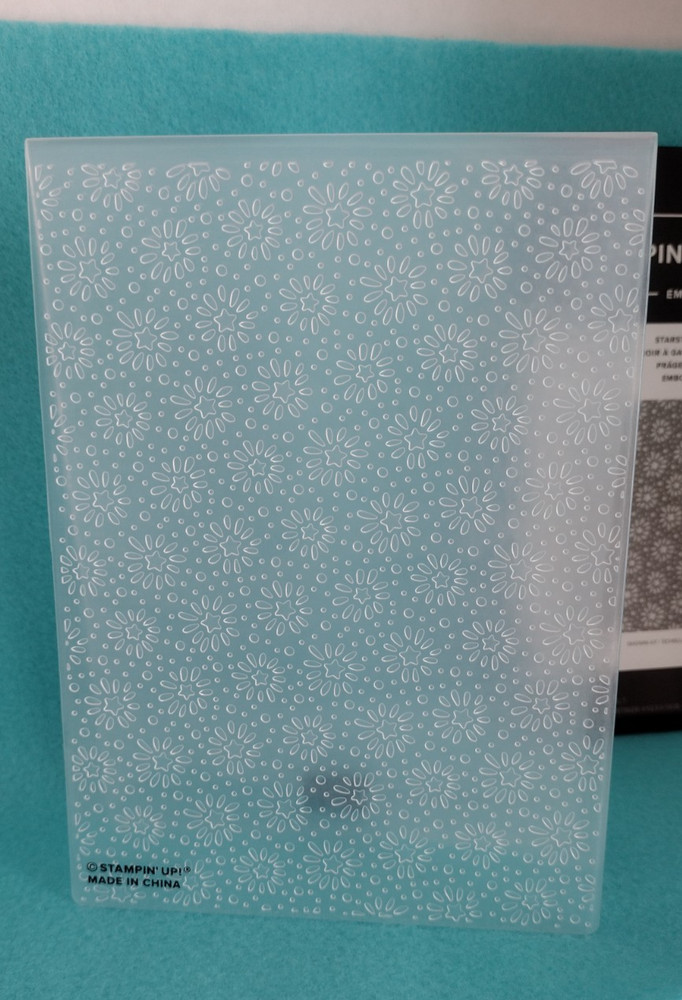 Stampin' Up! STARSTRUCK Embossing Folder NEW Background Starburst Pattern