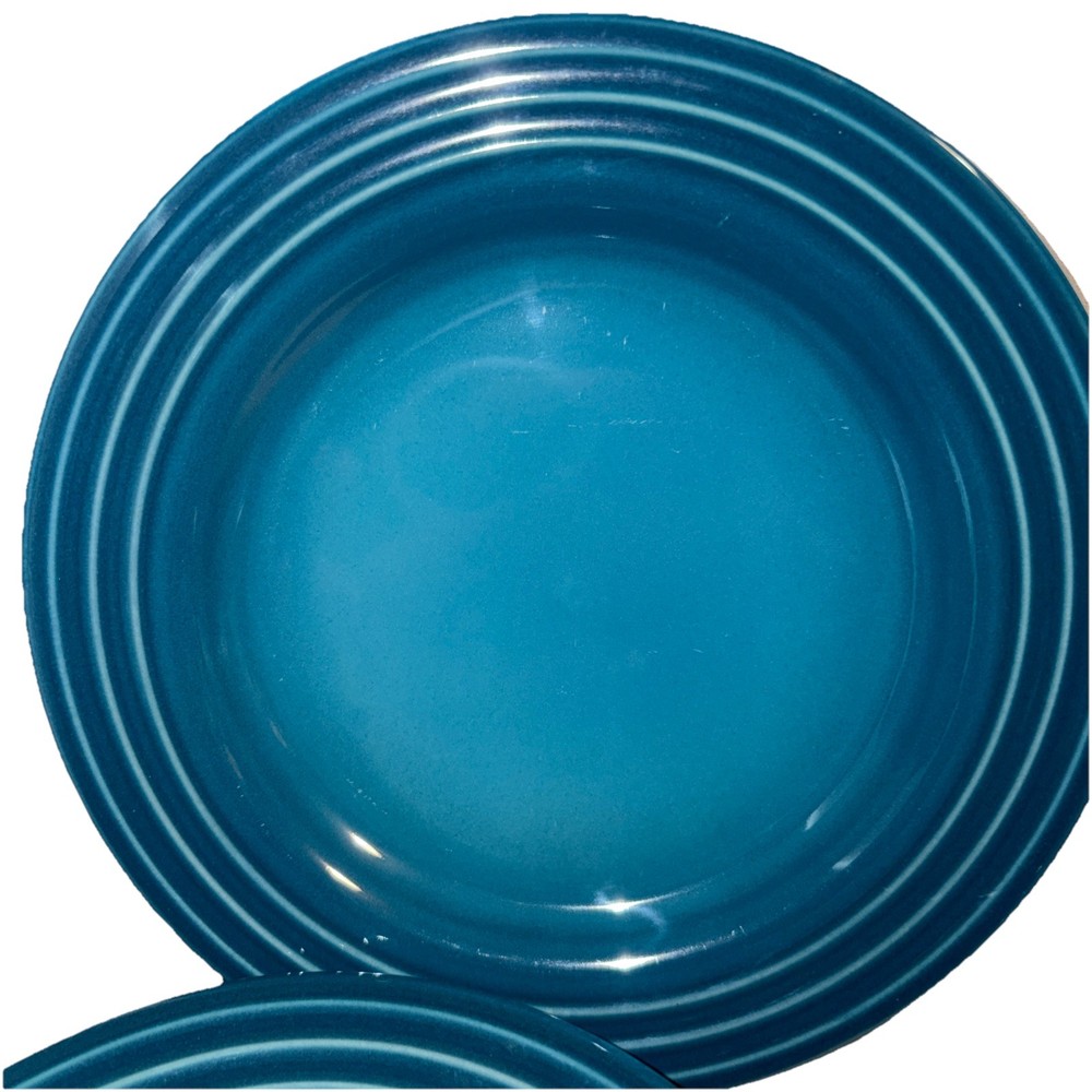 Le Creuset Stoneware 6 3/4” DEEP TEAL Bread/appetizer/ Side Plate NWT