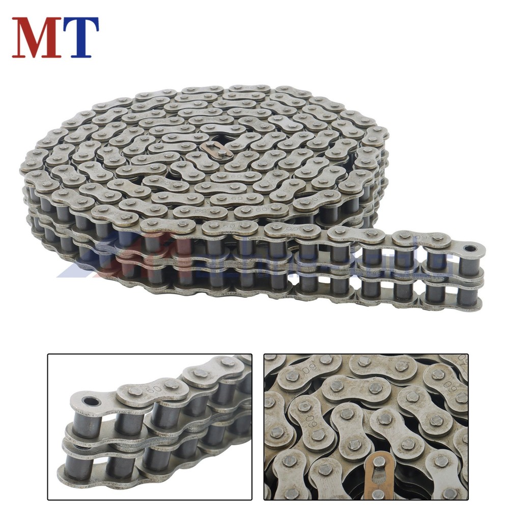 #60-2 Roller Chain Double Strand 10 Feet plus Connecting Master Link#60-2 Roller