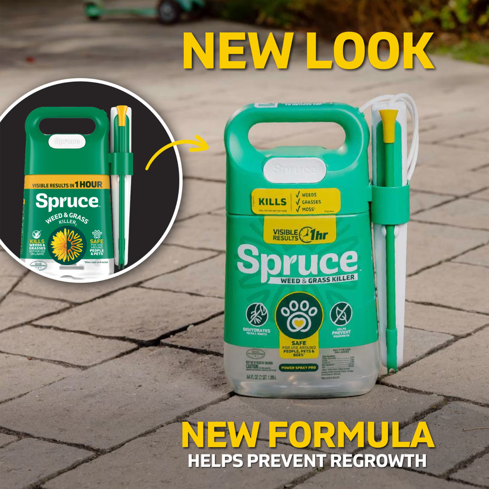 Spruce Weed & Grass Killer Power Spray Starter Kit 64oz Fast Acting Control