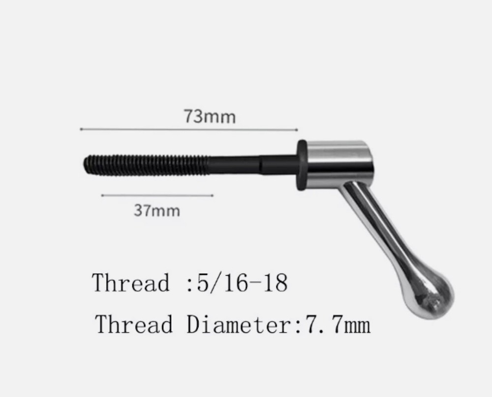 2PCs Milling Machine Table Lock Bolt Handle 5/16 The Mill Crank Bar