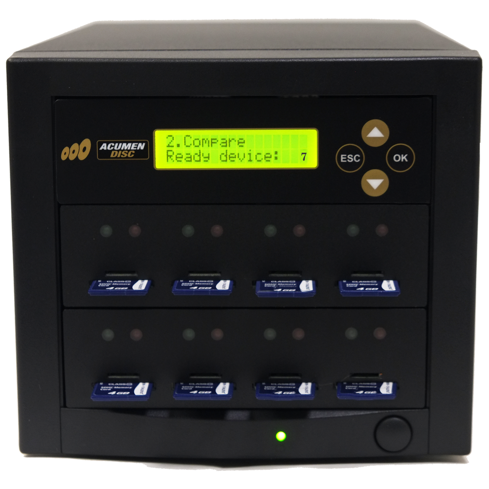 1 to 7 SD / MicroSD Duplicator - Secure Digital TF Memory Copier/Eraser 35MBps