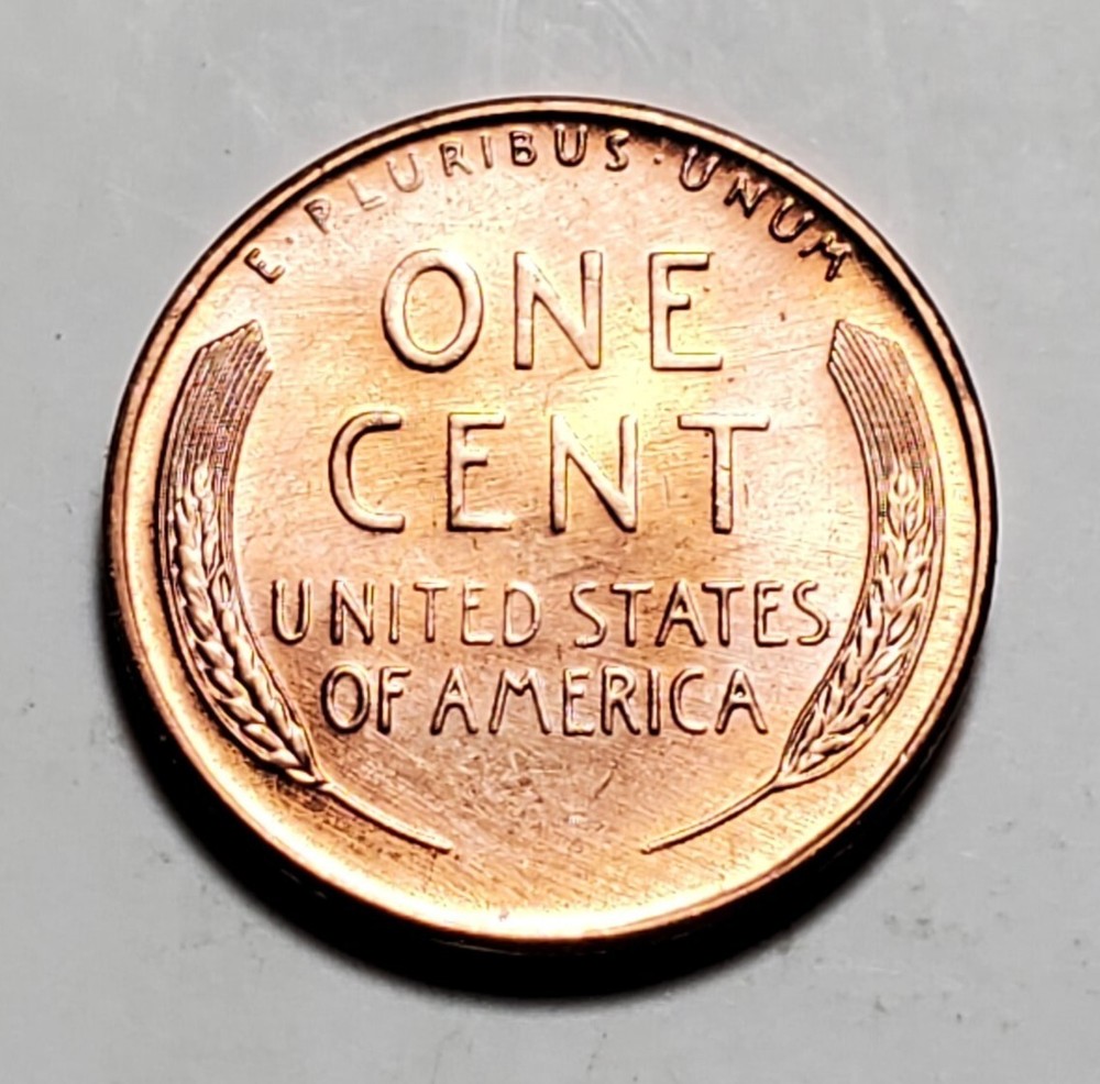 1958 D LINCOLN WHEAT PENNY UNC #C5843